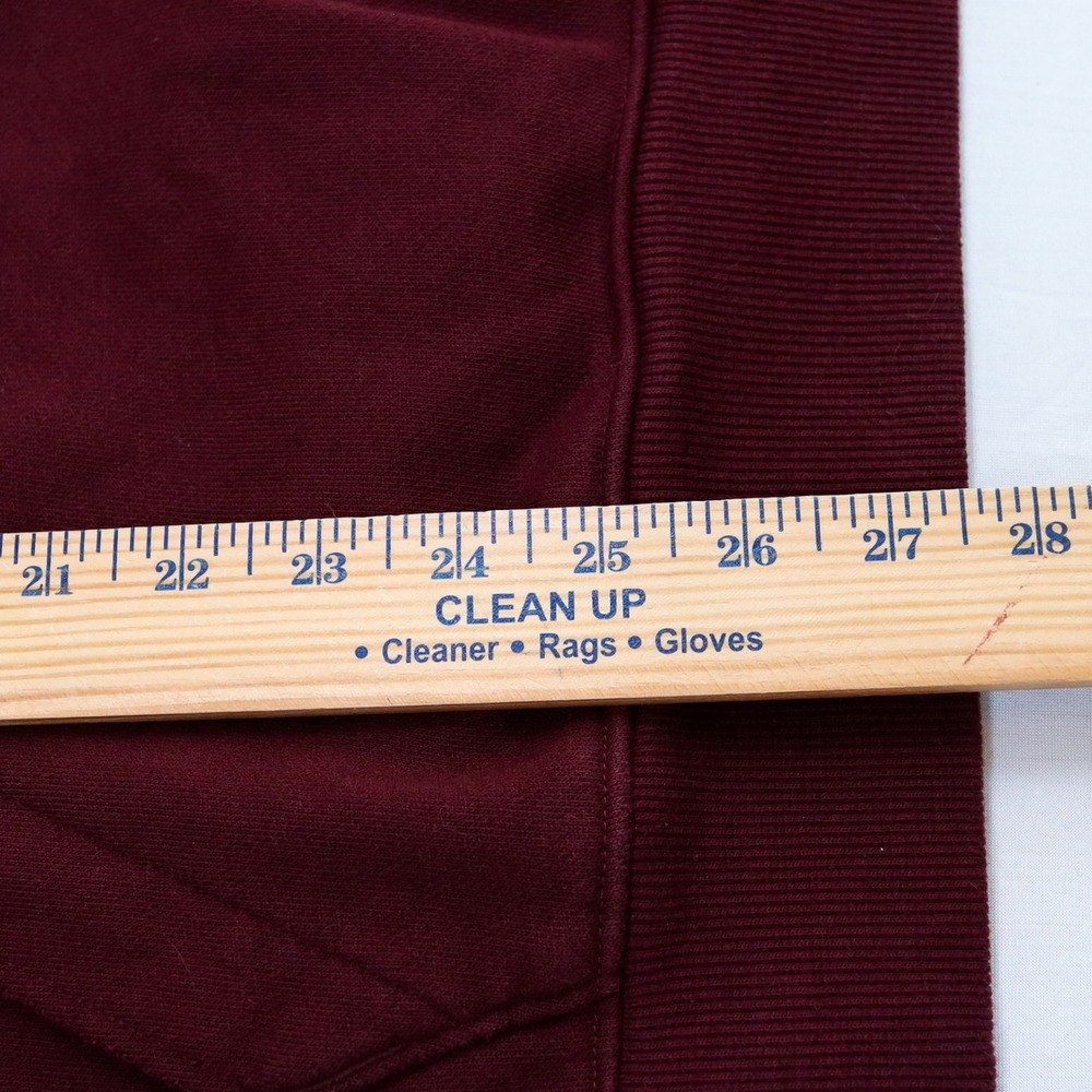 Under Armour Project Rock SS Sweatshirt Mens L Maroon Iron Paradise Barbell Club - Picture 10 of 11